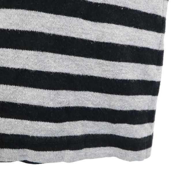 アベイシングエイプ 日本製 ボーダー 半袖 Tシャツ XS グレー系 A BATHING APE BABY MILO ベイビーマイロ レディース