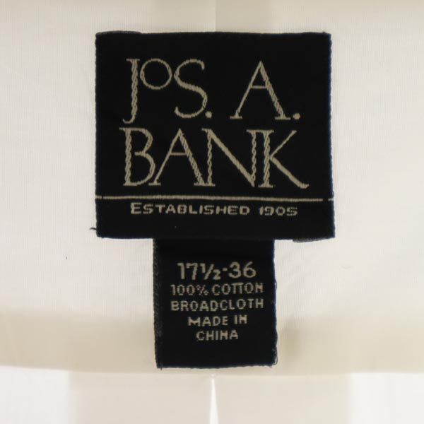 JOS.A.BANK ジョスエーバンク 長袖 シャツ 17.5 白 メンズ