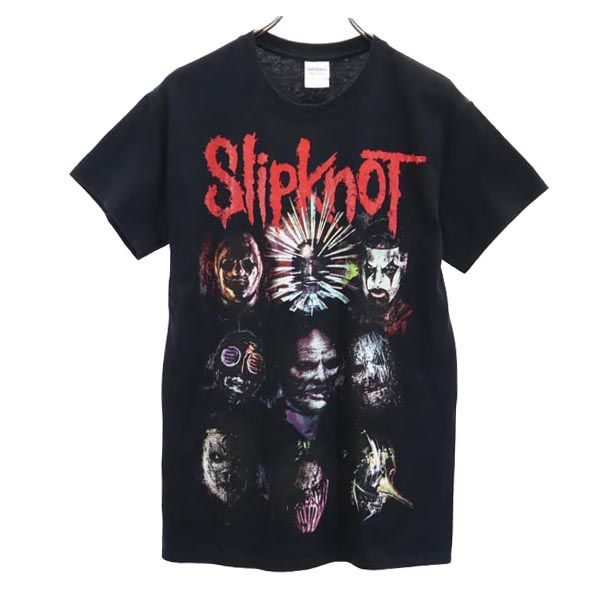GILDAN ギルダン SLIPKNOT PREPARE FOR HELL 2014-2015 半袖 Tシャツ S ブラック系 スリップノット バンT メンズ