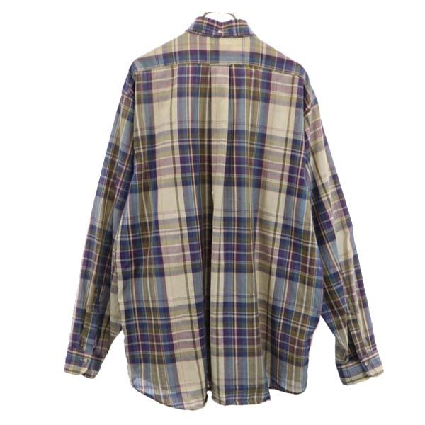 GANT ガント 90s オールド チェック 長袖 ボタンダウンシャツ XXL ビッグサイズ メンズ