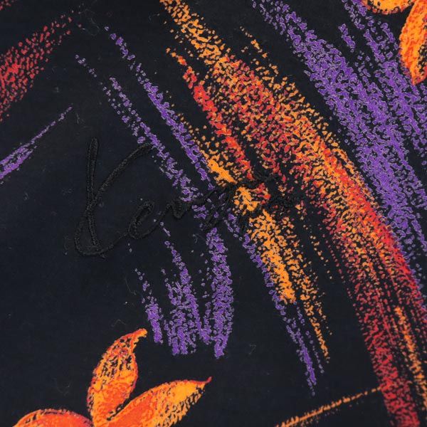 KENZO ケンゾー ゴルフ 日本製 総柄 長袖 ハーフジップ ポロシャツ 2 ブラック系 GOLF レディース