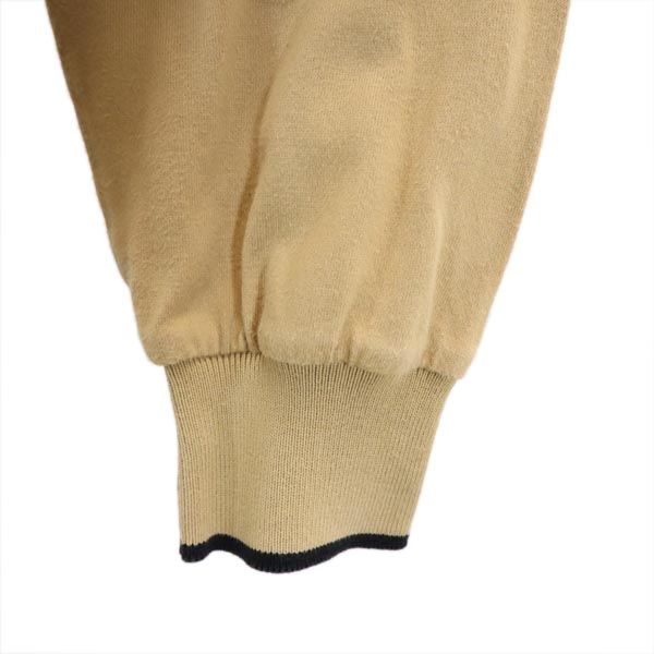 ダックス 日本製 ゴルフ 長袖 ポロシャツ M ベージュ DAKS メンズ