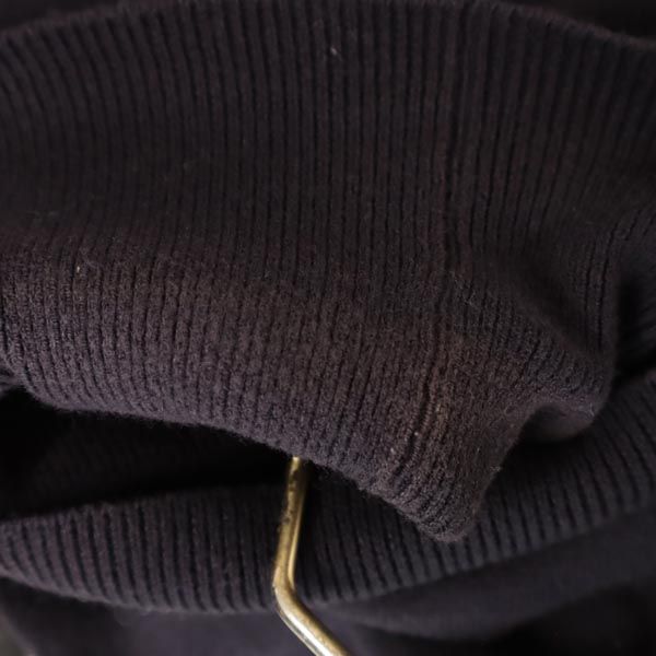 MAX MARA マックスマーラ イタリア製 半袖 タートルネック セーター M ネイビー コットンブレンド ニット レディース