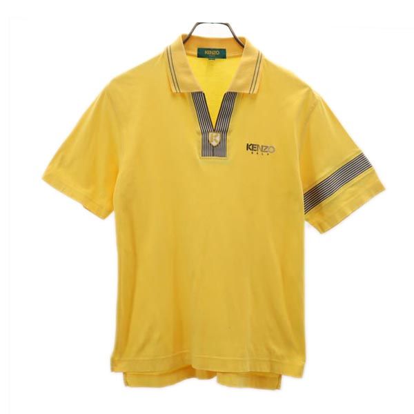KENZO ケンゾー 日本製 ゴルフ 半袖 ポロシャツ 1 イエロー系 GOLF メンズ