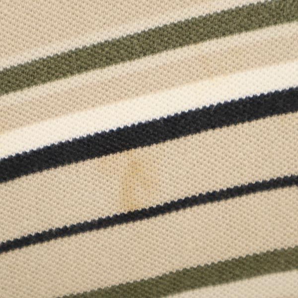 ポロスポーツ ラルフローレン ボーダー柄 半袖 ポロシャツ L ベージュ系 POLO SPORT RALPH LAUREN 鹿の子 メンズ