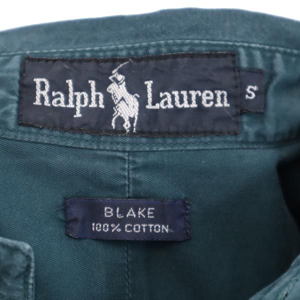 RALPH LAUREN ラルフローレン 半袖 ボタンダウンシャツ S グリーン系 メンズ