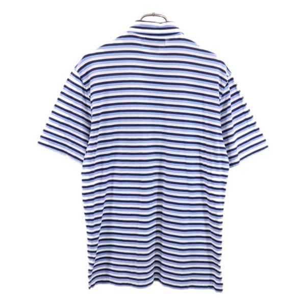 ポロバイラルフローレン ボーダー柄 半袖 ポロシャツ S ブルー系 Polo by Ralph Lauren メンズ