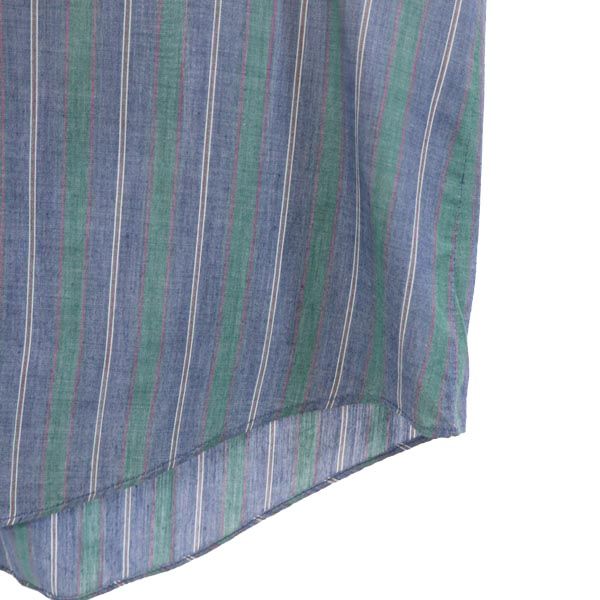 ELY CATTLEMAN エリーキャトルマン 70s ヴィンテージ チェック柄 長袖 ウエスタンシャツ 17.5- グリーン×ブルー メンズ