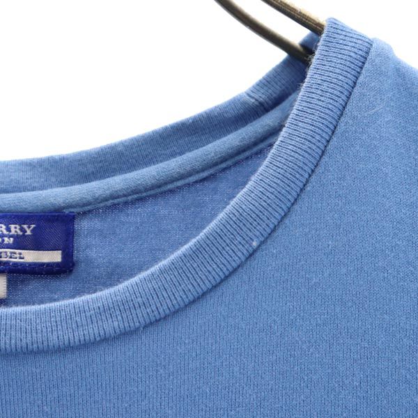 BURBERRY BLUE LABEL バーバリーブルーレーベル 半袖 Tシャツ M ブルー系 ポケT レディース
