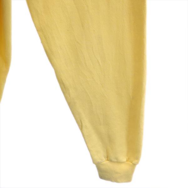 ヘインズ プリント 長袖 トレーナー L イエロー Hanes スウェット 裏起毛 メンズ