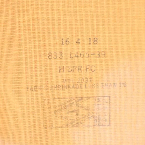 Exclusively Tailored ヴィンテージ 長袖 バンドカラーシャツ 16 オレンジ系 メンズ