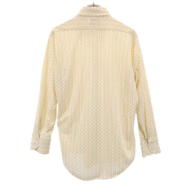 Cassino 70s ヴィンテージ 総柄 長袖 シャツ ベージュ系 Cassino メンズ