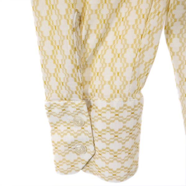 Cassino 70s ヴィンテージ 総柄 長袖 シャツ ベージュ系 Cassino メンズ