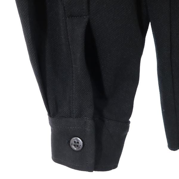 seafarer シーファーラー 長袖 ミリタリーシャツ 15-33 ブラック 米海軍 US NAVY アンカーボタン メンズ