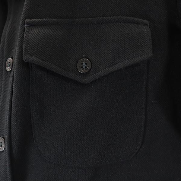 seafarer シーファーラー 長袖 ミリタリーシャツ 15-33 ブラック 米海軍 US NAVY アンカーボタン メンズ