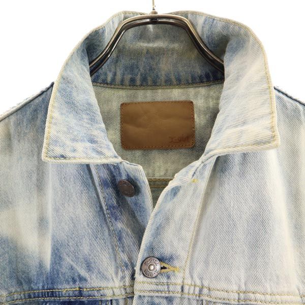 X-girl エックスガール ブリーチ加工 デニムジャケット 2 ジージャン レディース