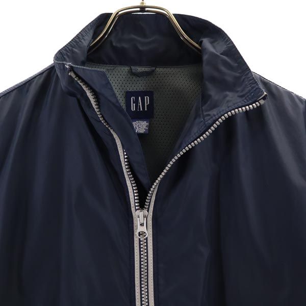 GAP ギャップ 長袖 ナイロンジャケット L ネイビー ベンチレーション ウインドブレーカー キッズ