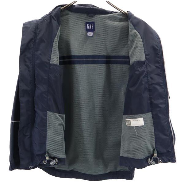 GAP ギャップ 長袖 ナイロンジャケット L ネイビー ベンチレーション ウインドブレーカー キッズ
