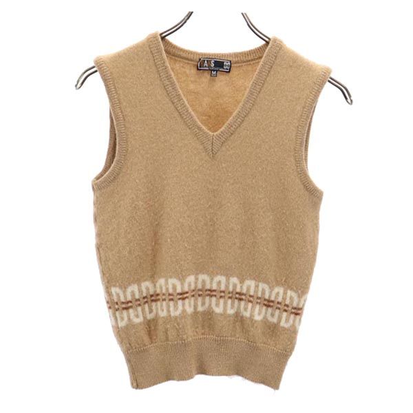 ダックス ゴルフ ウール ゴルフ Vネック ベスト M ブラウン系 DAKS GOLF メンズ