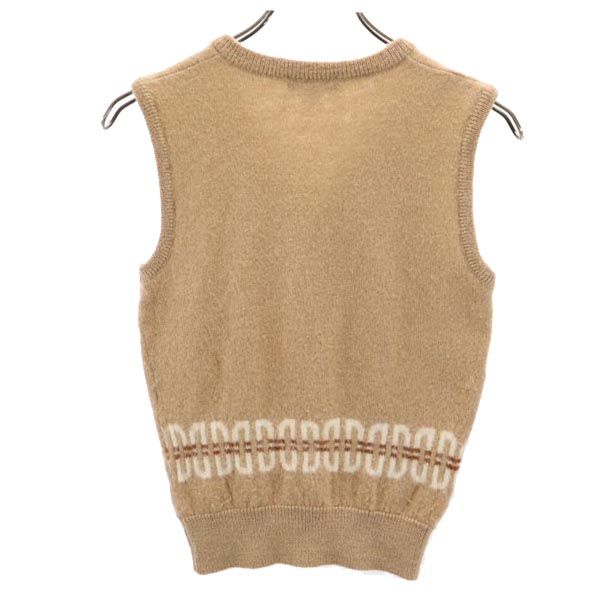 ダックス ゴルフ ウール ゴルフ Vネック ベスト M ブラウン系 DAKS GOLF メンズ