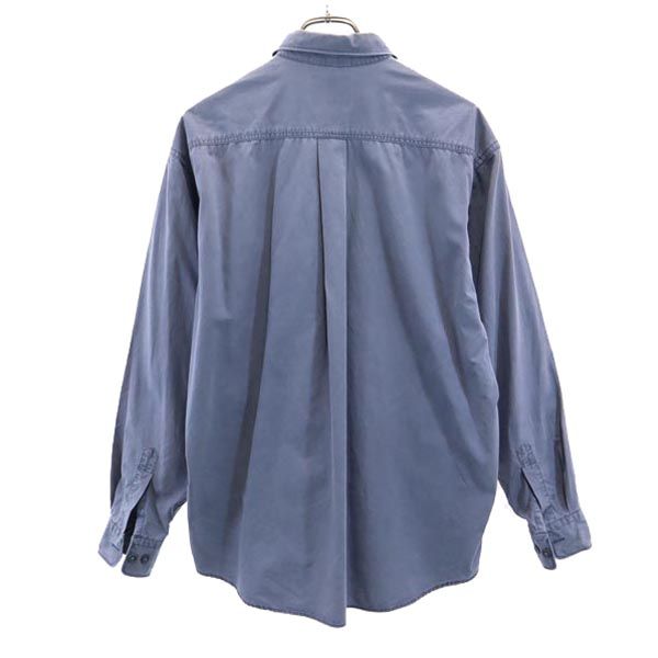 CHAPS チャップス 長袖 シャツ M ブルー系 メンズ