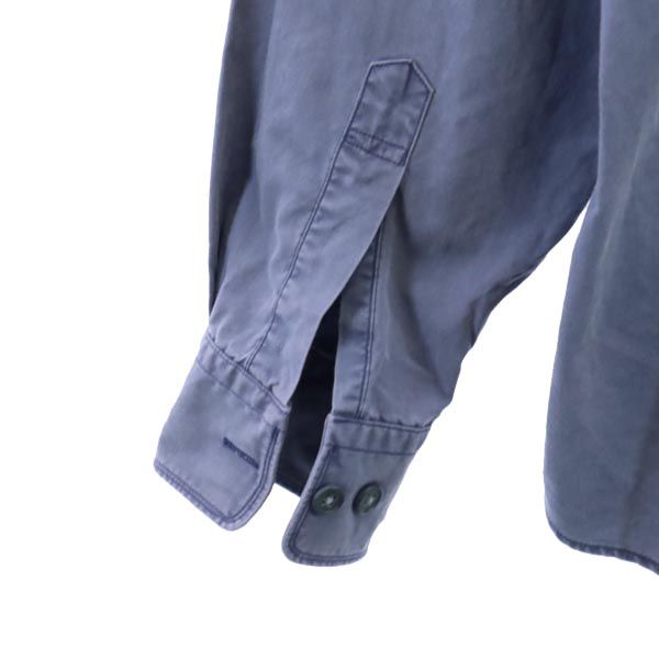 CHAPS チャップス 長袖 シャツ M ブルー系 メンズ