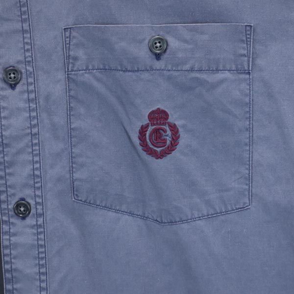 CHAPS チャップス 長袖 シャツ M ブルー系 メンズ