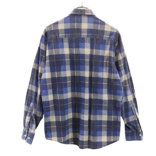WOODLAND ウッドランド チェック 長袖 シャツ M ブルー系 メンズ