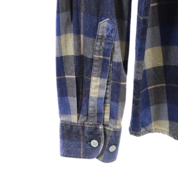 WOODLAND ウッドランド チェック 長袖 シャツ M ブルー系 メンズ