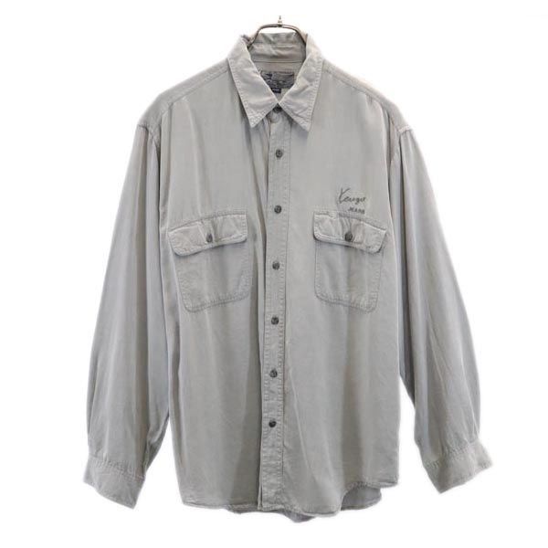 KENZO JEANS ケンゾージーンズ 長袖 シャツ XL グレー系 メンズ