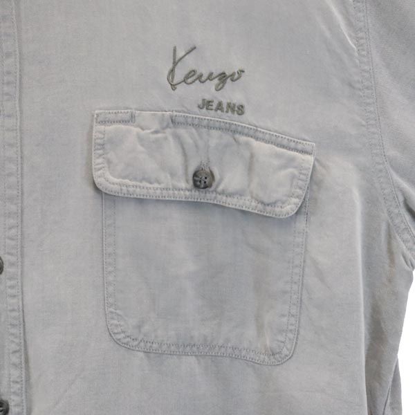KENZO JEANS ケンゾージーンズ 長袖 シャツ XL グレー系 メンズ