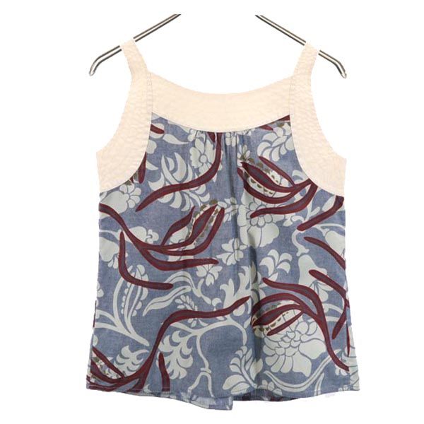 MARC JACOBS マークジェイコブス 総柄 キャミソール 4 ネイビー系 レディース