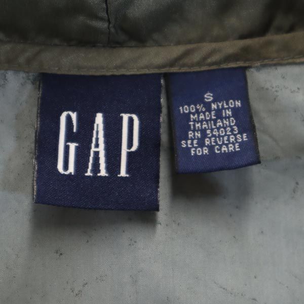 ギャップ オールド USA製 ナイロン マウンテンパーカー S 深緑 GAP レディース