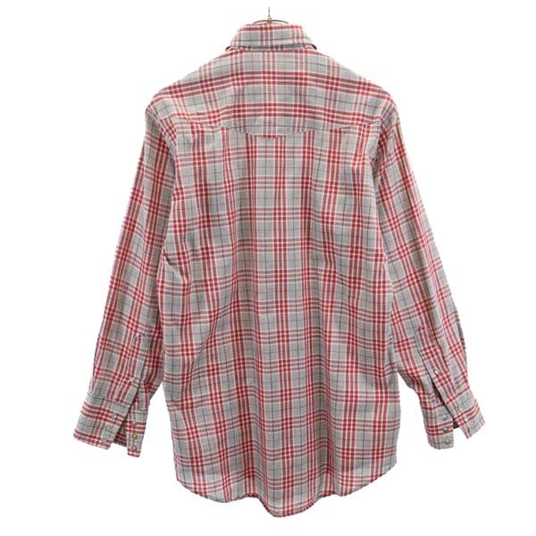 VINTAGE ヴィンテージ 80s チェック 長袖 ウエスタンシャツ レッド系 メンズ