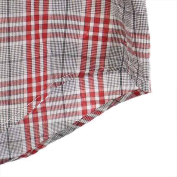 VINTAGE ヴィンテージ 80s チェック 長袖 ウエスタンシャツ レッド系 メンズ
