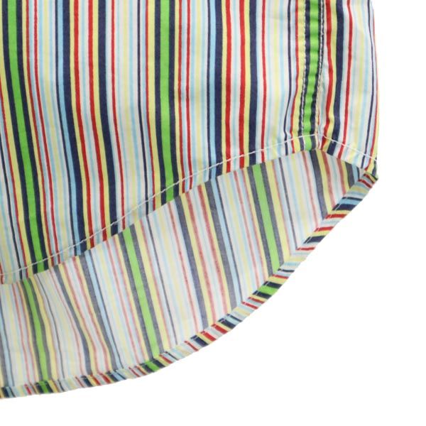 Tommy Jeans トミー ジーンズ 90s オールド フラッグタグ ストライプ柄 半袖 シャツ S TOMMY HILFIGER メンズ