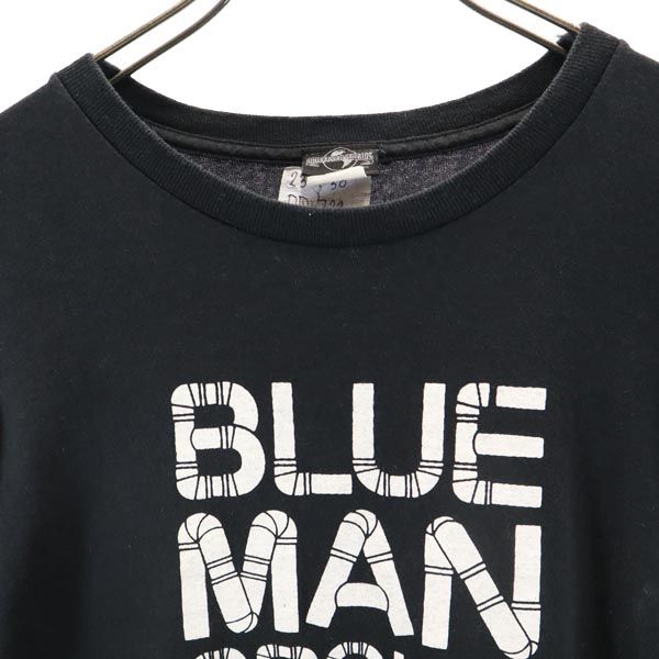 ユニバーサルスタジオ 90s オールド ブルーマングループ プリント 半袖 Tシャツ XL ブラック UNIVERSAL STUDIOS BLUE MAN GROUP メンズ