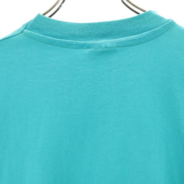 Hanes ヘインズ 80s ヴィンテージ USA製 プリント 半袖 Tシャツ XL グリーン系 メンズ