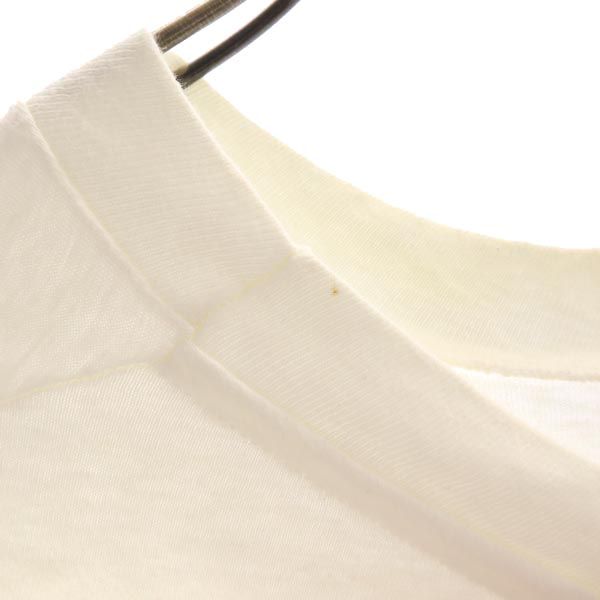 Hanes ヘインズ 80s ヴィンテージ USA製 プリント 半袖 Tシャツ L ホワイト系 メンズ