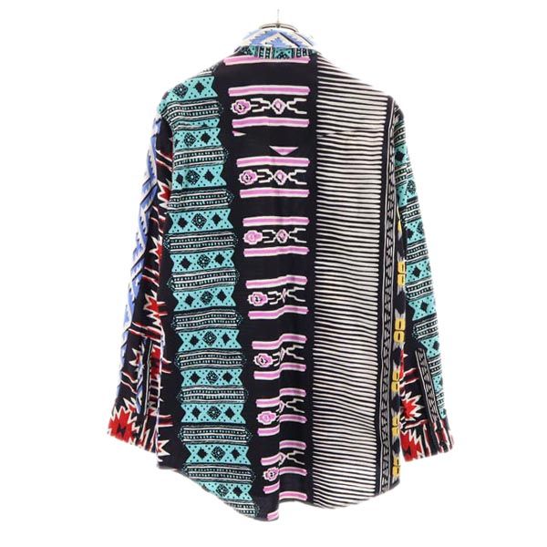 Wrangler ラングラー 90s オールド USA製 総柄 長袖 ボタンダウンシャツ 15 1／2-33 ウエスタン風 メンズ