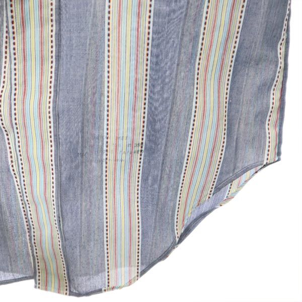 ARROW アロー 70s ヴィンテージ ストライプ柄 長袖 シャツ ネイビー系 メンズ