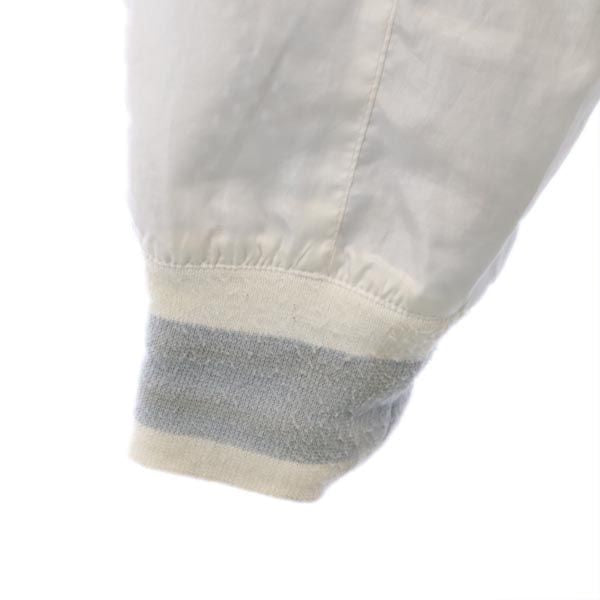 NIKE ナイキ 長袖 ジャケット M ホワイト×グレー バスケットウェア 裏メッシュ メンズ