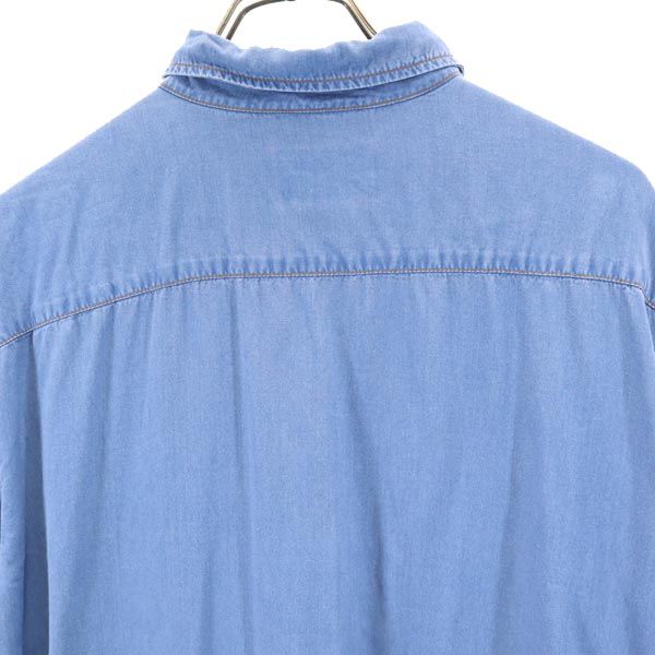 ケンゾー ジーンズ 日本製 長袖 デニムシャツ M ブルー系 KENZO JEANS メンズ