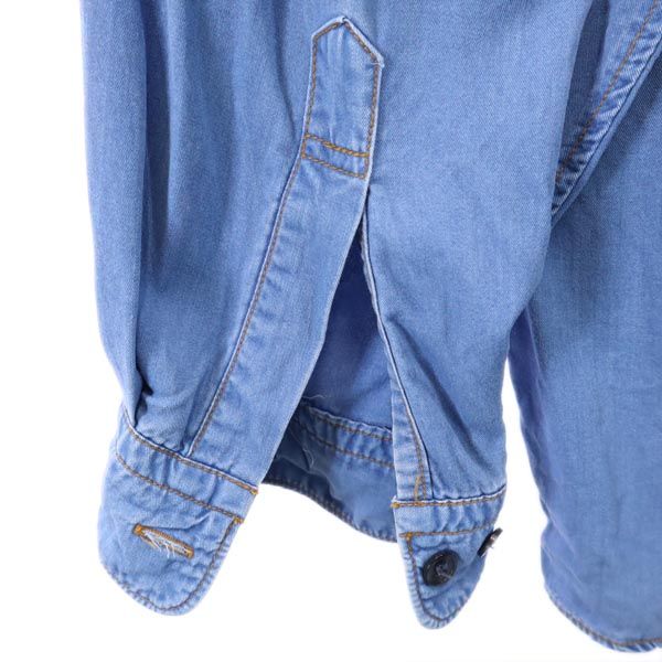 ケンゾー ジーンズ 日本製 長袖 デニムシャツ M ブルー系 KENZO JEANS メンズ