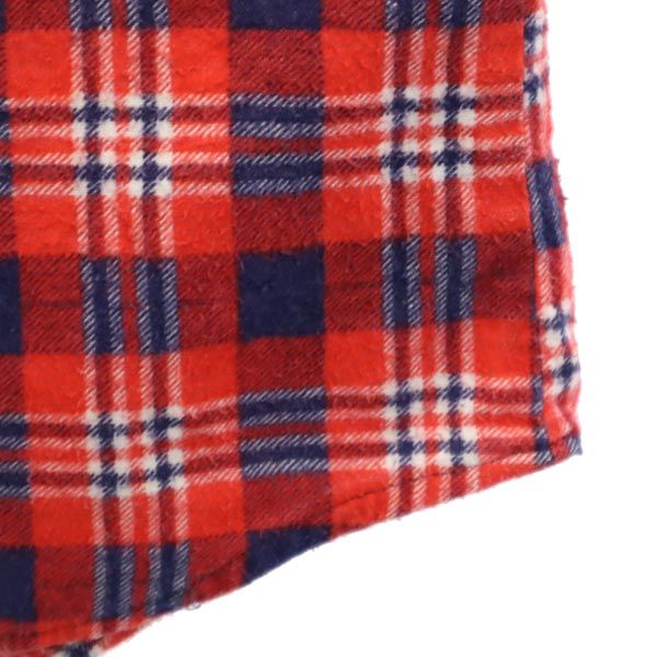 WILDERNESS ウィルダネス 90s オールド チェック柄 長袖 シャツ L レッド系 メンズ
