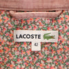 ラコステ 花柄 長袖 コーデュロイシャツ 42 ピンク系 LACOSTE レディース