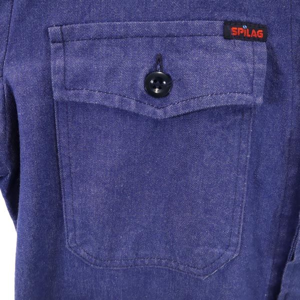 SPILAG 長袖 ユーロ カバーオール デニムジャケット 54 インディゴ ジージャン メンズ