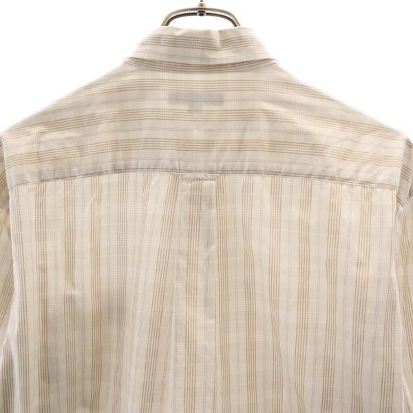 BURBERRY バーバリー 三陽商会 日本製 チェック 長袖 ボタンダウンシャツ M ベージュ系 メンズ