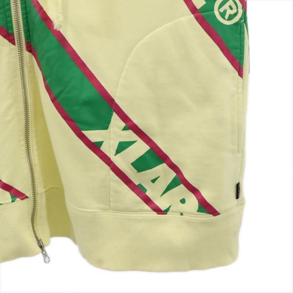XLARGE エクストララージ 長袖 スウェット ジップパーカー L イエロー メンズ