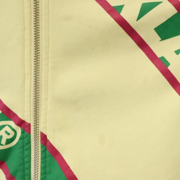 XLARGE エクストララージ 長袖 スウェット ジップパーカー L イエロー メンズ